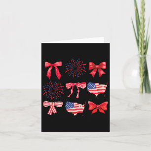 Koketter Bogen 4. Juli USA Amerikanisch Patriotisc Karte