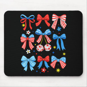 Koketter Bogen Amerikanische Flagge Patriotisches Mousepad