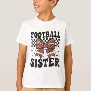 Koketter Bogen Amerikanischer Fußll Schwester Spie T-Shirt