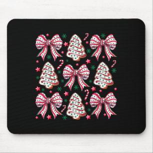 Koketter Bogen Baum Kuchen Zuckerstange Frohe Weih Mousepad