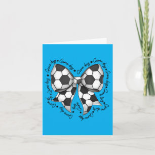 Koketter Bogen Fußball-Mama-Spiel-Tag-Mannschaftss Karte