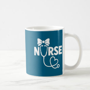 Koketter Bogen Krankenpfleger Stethoskop Herz Desi Kaffeetasse