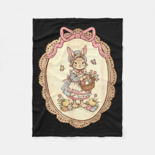 Koketter Bogen Lustiger Hase Bunny Eier Frohe Oste Fleecedecke