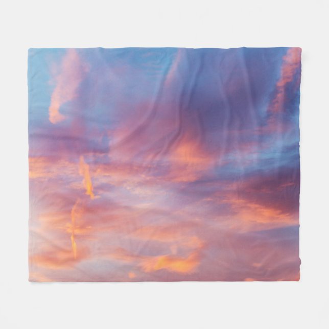 koketter Himmel Fleecedecke (Vorderseite (Horizontal))
