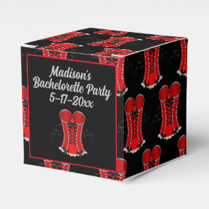 Koketter Rotkorsetwürfel Geschenkschachtel