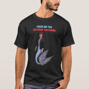 Kokettes Zitat mit Merman in Lederjacken T-Shirt