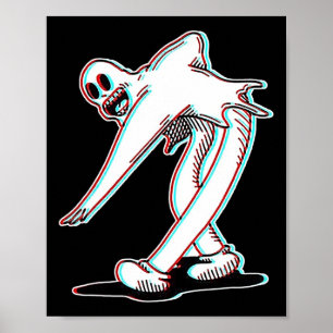 Koko Das Clown Ghost Glitch tanzen Poster