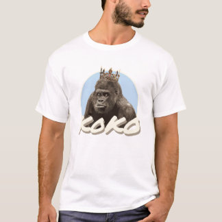 Koko die Gorilla-tragende Krone T-Shirt