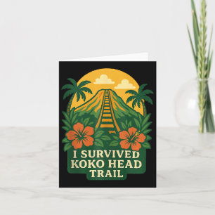 Koko Head Trail Hawaii Oahu Hawaiian Wandern Karte