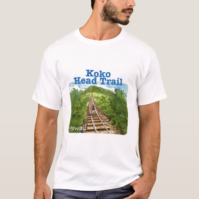Koko Head Trail, Hawaii T-Shirt (Vorderseite)