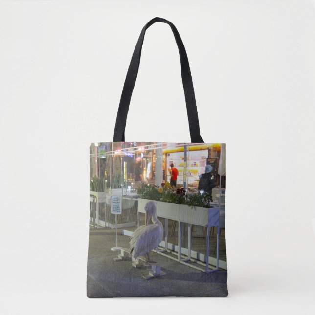 Koko, Pelikan im Hafen von Paphos, Zypern Tasche (Vorderseite)