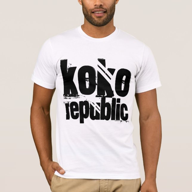 Koko Republik-Gewohnheit T - Shirt (Vorderseite)