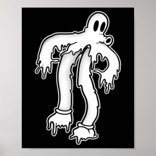Koko The Clown Ghost Gothic Melting Poster
