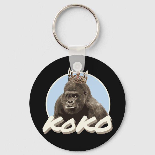 Koko The Gorilla Schlüsselanhänger (Vorderseite)
