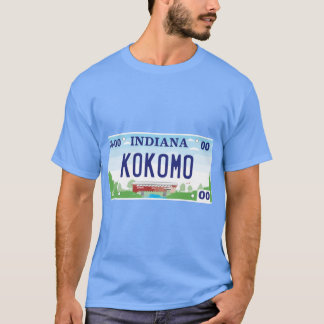 Kokomo Indiana Nummernschild T-Shirt