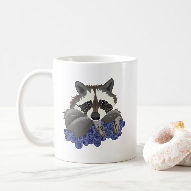 Kokon mit Heidelbeeren Kaffeetasse (Mit Donut)