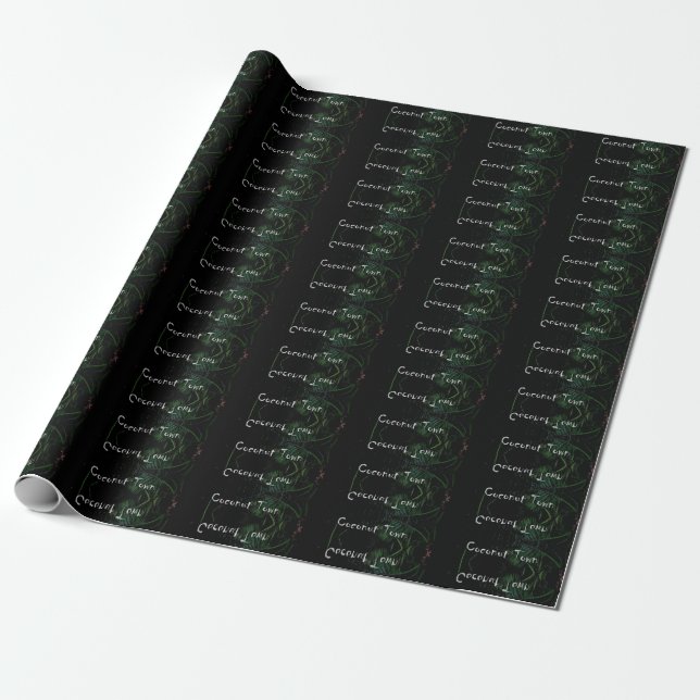 KOKONUSZEICHEN GESCHENKPAPIER (Ungerollt)
