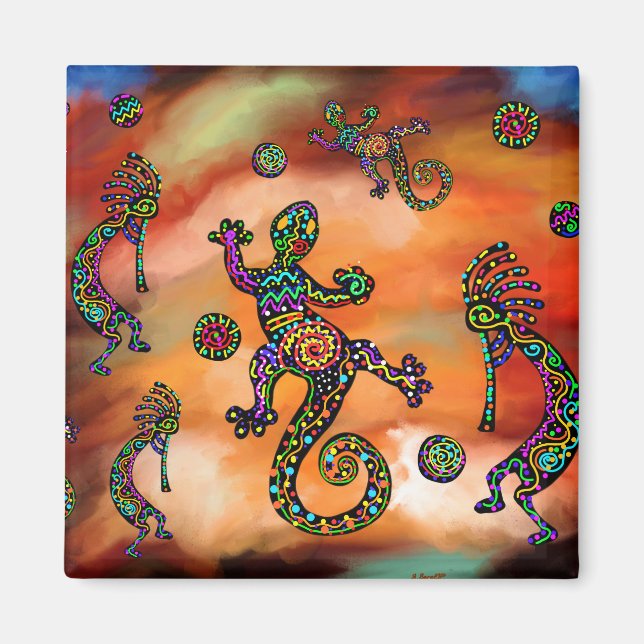Kokopeli Magnet (Vorne)