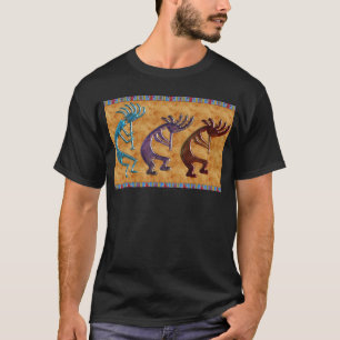 Kokopelli 3D Anasazi Native American Motif T-Shirt