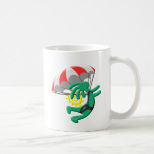 Kokopelli amerikanischer UreinwohnerSkydiver Kaffeetasse