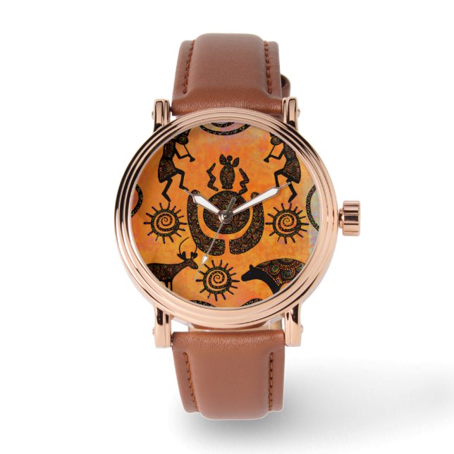 KOKOPELLI  ARMBANDUHR (Vorderseite)