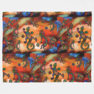 Kokopelli Art  Fleecedecke