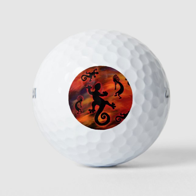 Kokopelli Art Golfball (Vorderseite)