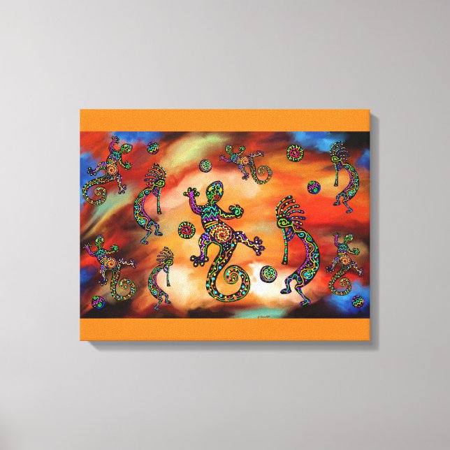 Kokopelli Art Leinwanddruck (Vorderseite)