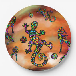 Kokopelli Art Pappteller