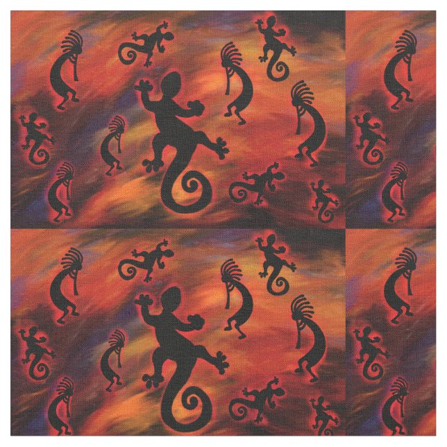 KOKOPELLI ART STOFF (Nahaufnahme)