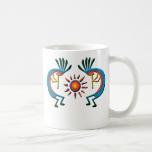 Kokopelli avec mug Sun Sud-Ouest