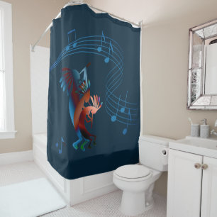 Kokopelli Blues Musique 2 Rideau de douche