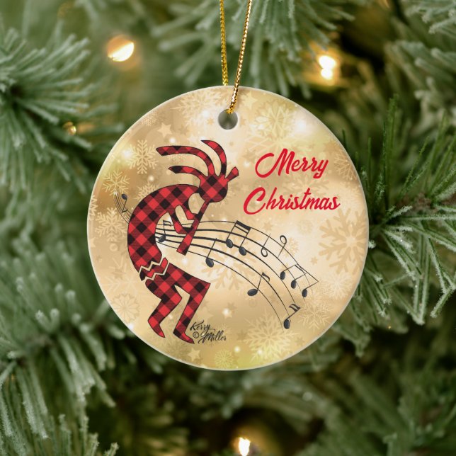 Kokopelli Christi Keramik Ornament (Baum)