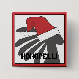 Kokopelli Christmas Template Button