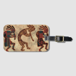 Kokopelli Dancers Desert Colors Gepäckanhänger