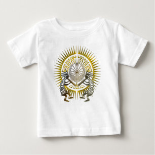 Kokopelli Duo - Mann im Labyrinth - Sonne 1 Baby T-shirt