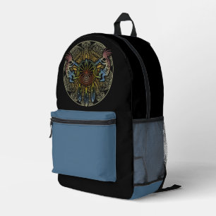 Kokopelli Duo - Mann im Maze - Dreamcatcher 1 Bedruckter Rucksack