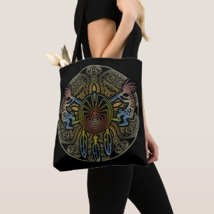 Kokopelli Duo - Mann im Maze - Dreamcatcher 1 Tasche
