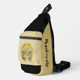 Kokopelli Duo - Mann im Maze - Sonne 1 Crossbody Bag