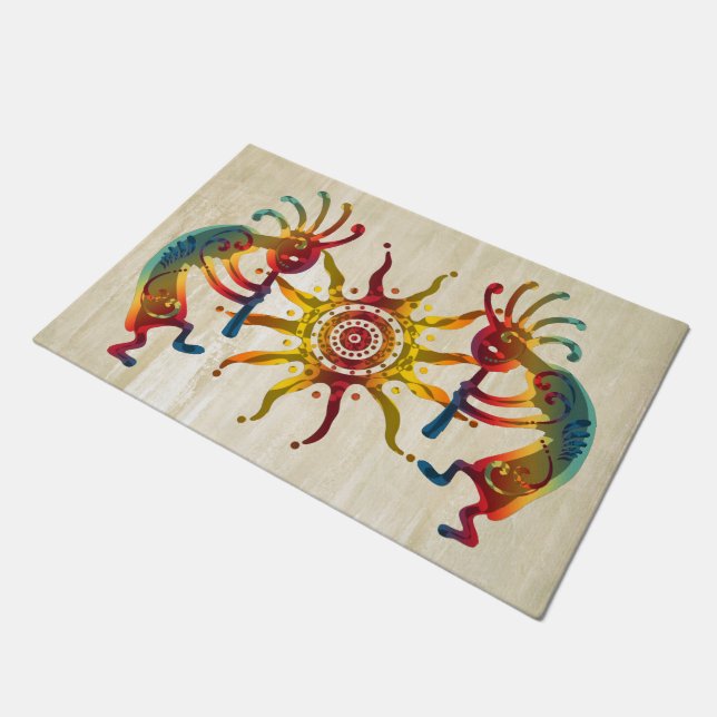 KOKOPELLI DUO SUN + Ihre Ideen Fußmatte (Schrägansicht)