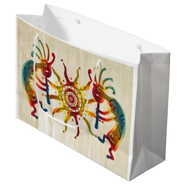 KOKOPELLI DUO SUN + Ihre Ideen Große Geschenktüte (Vorderseite Schrägansicht)