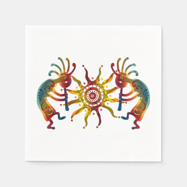 KOKOPELLI DUO SUN + Ihre Ideen Serviette (Vorderseite)