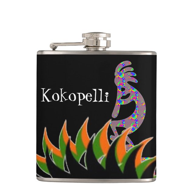Kokopelli Flachmann (Vorderseite)
