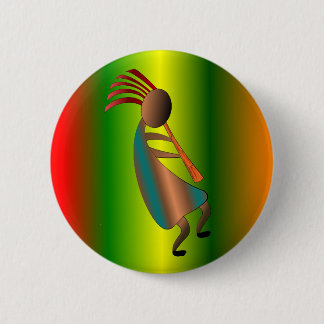 Kokopelli Flötenspieler Button