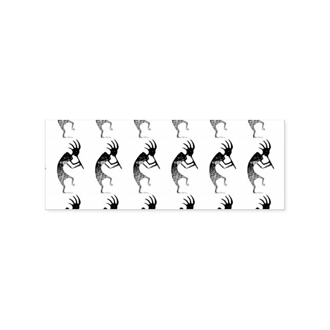 Kokopelli-Flötenspieler Gummistempel (Prägung)