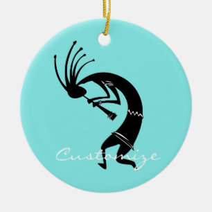Kokopelli Flötenspieler Thunder_Cove Keramik Ornament