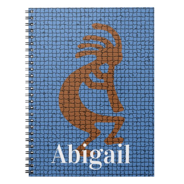 Kokopelli Flute Musical Symbol Mosaic Südwesten Notizblock (Vorderseite)