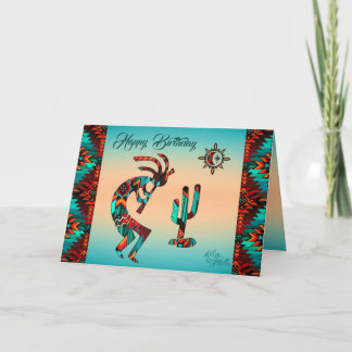 Kokopelli Geburtstagskarte Faltkarte Karte