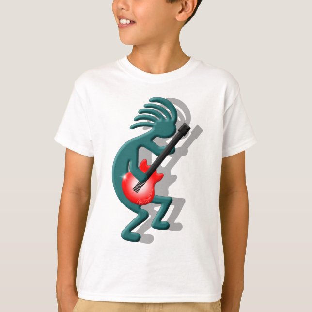 Kokopelli Gitarre T-Shirt (Vorderseite)