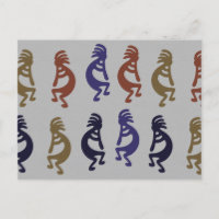 Kokopelli Group of Flute Playing Figures Kaffee Mu